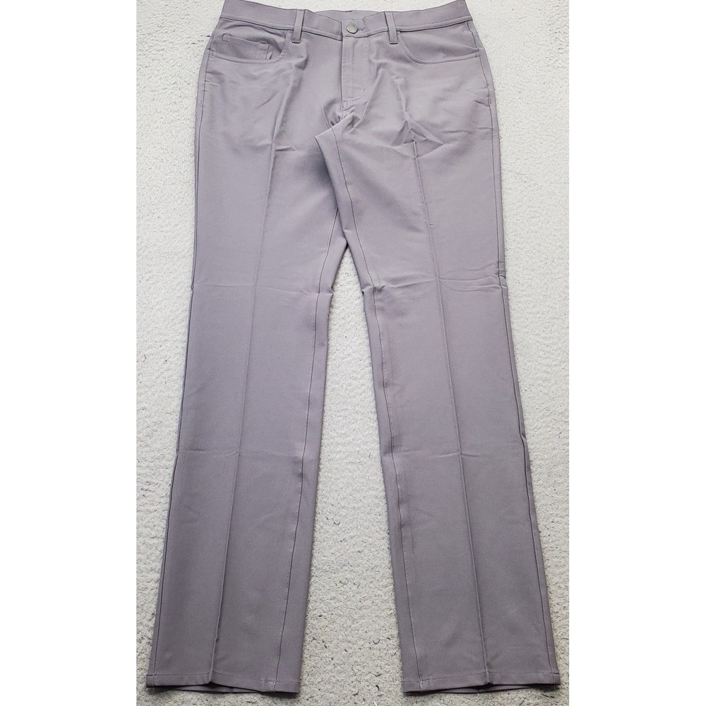 Dunning Golf Chino Pants Mens 32/32 Gray Performance Stretch Quick Dry D7S21P068